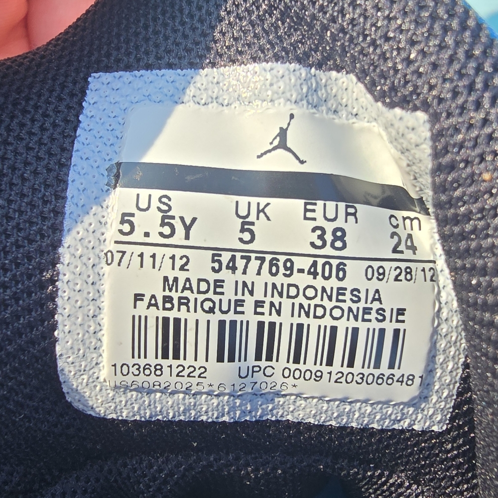 Air Jordan Royal-Blue Dream Kid's Basketball Sneakers, Size 5.5 - Picture 5 of 6